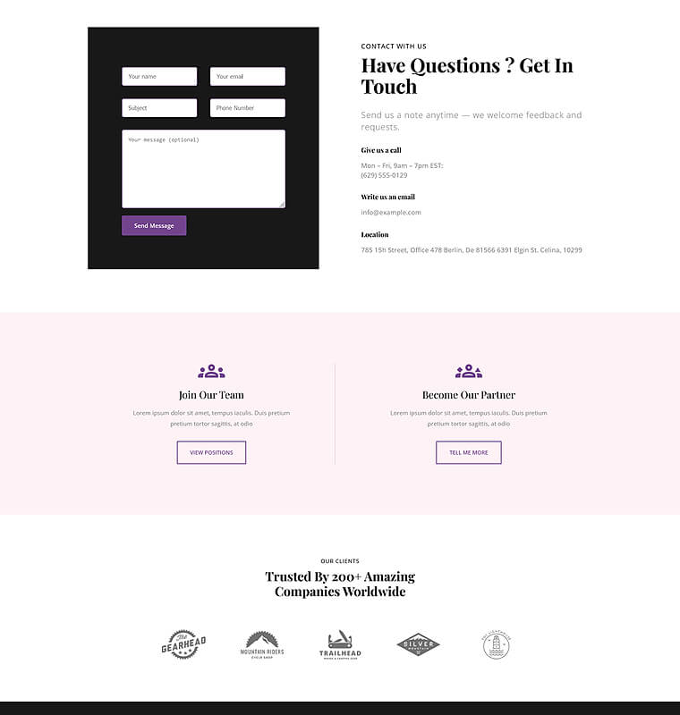 Contact Page – Patterns Beauty Kits