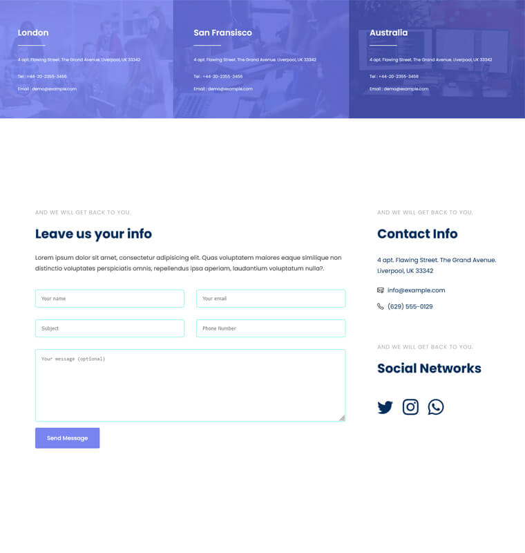Contact Page – Patterns Business Kits