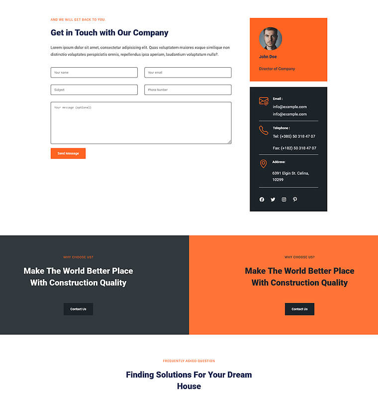 Contact Page – Patterns Construction Kits