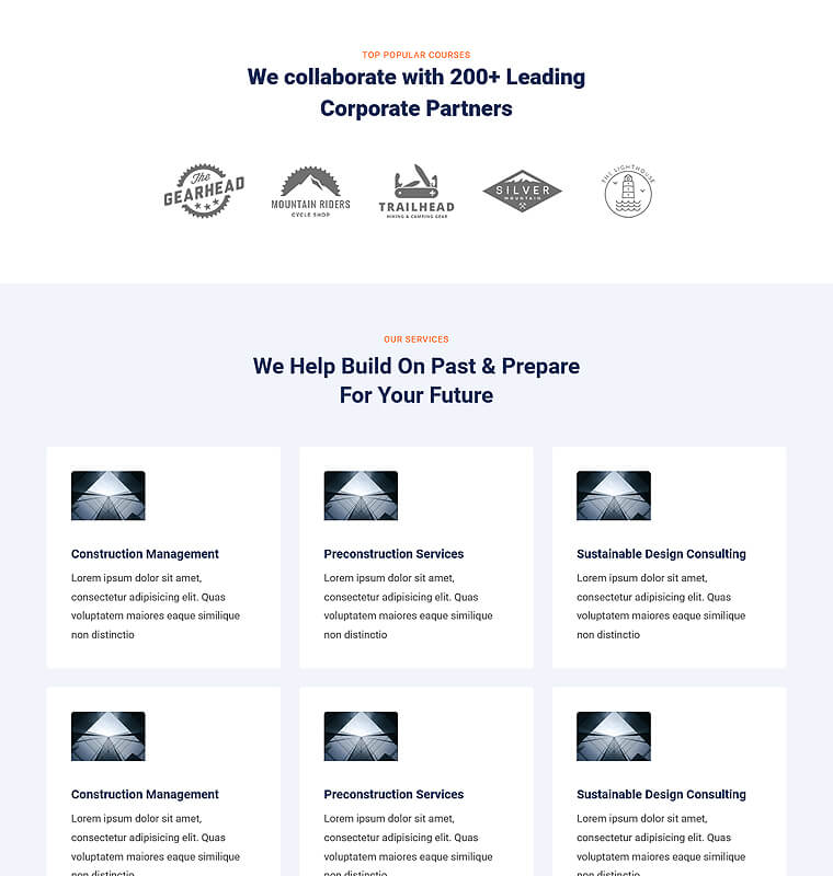 Service Page – Patterns Construction Kits